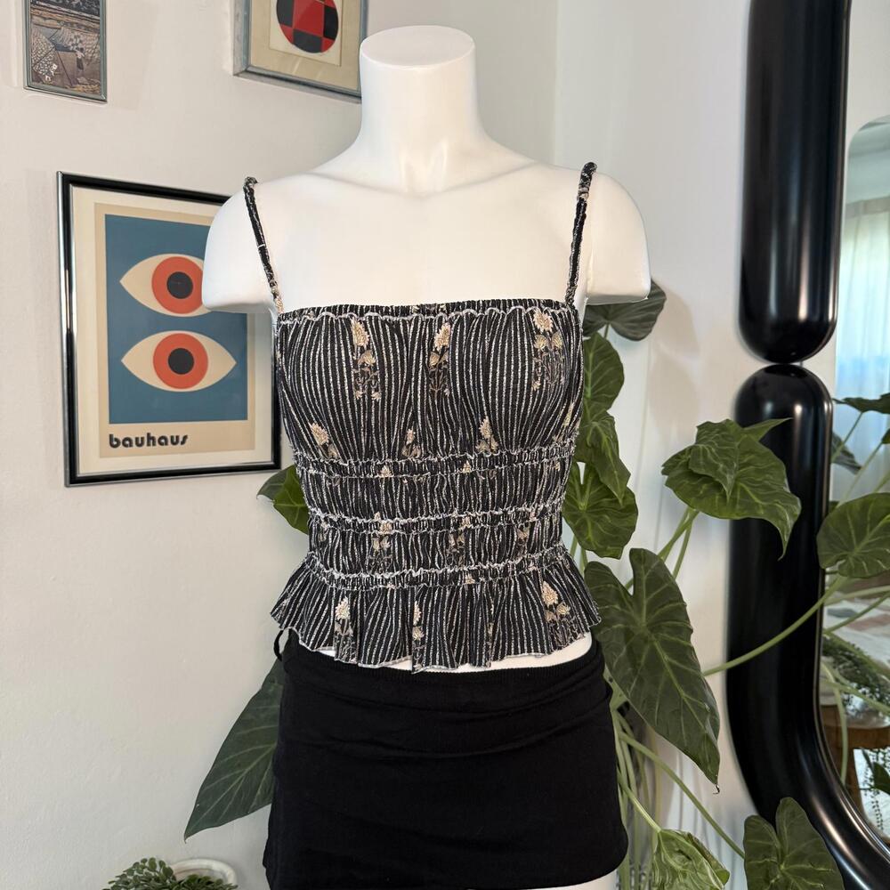 Free People | We The Free Dolce Vita Tank Black SZ Small BC535